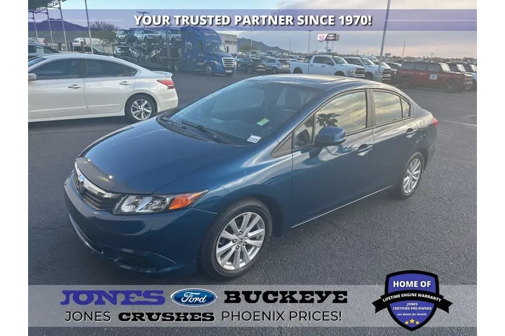 $10129 : Honda Civic 2012 EX 4dr Seda image 1