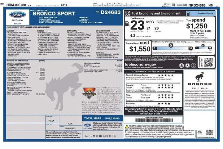 $28686 : Ford Bronco Sport 2022 AWD B image 3