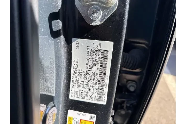 $22922 : Honda Accord 2023 LX 4dr Sed image 10