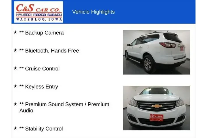 $11999 : Chevrolet Traverse 2016 LT 4 image 7