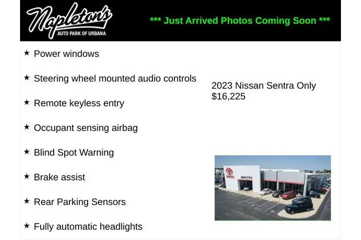 $16225 : Nissan Sentra 2023 SV 4dr Se image 1