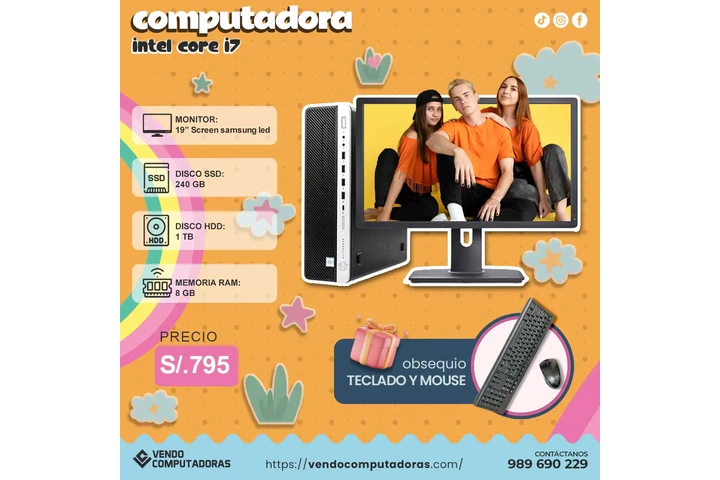 $795 : Tu nueva PC Intel i7 completa image 5
