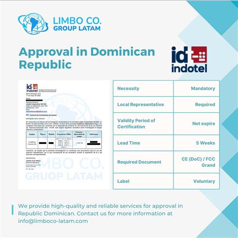 Approval in Dominican Republic image 1