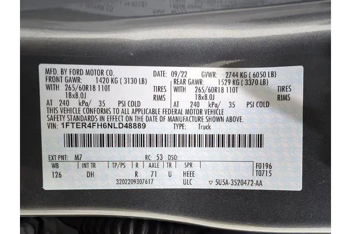 $30962 : Ford Ranger 2022 4x4 Lariat image 9