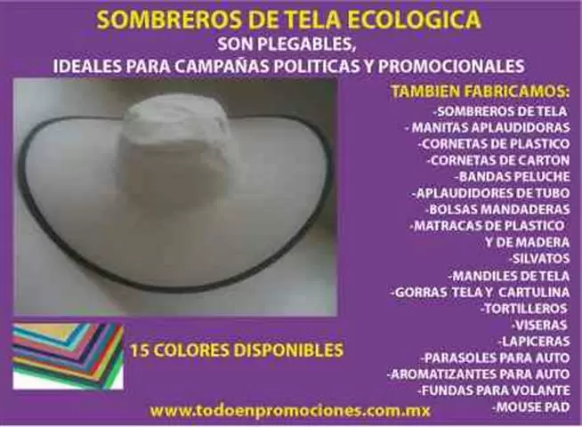 $1 : SOMBREROS PARA CAMPAÑAS image 4