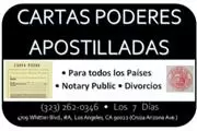 █►📌 CARTAS PODER♦APOSTILLADAS en Los Angeles