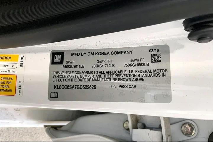 $7569 : Chevrolet Spark 2016 1LT Man image 8