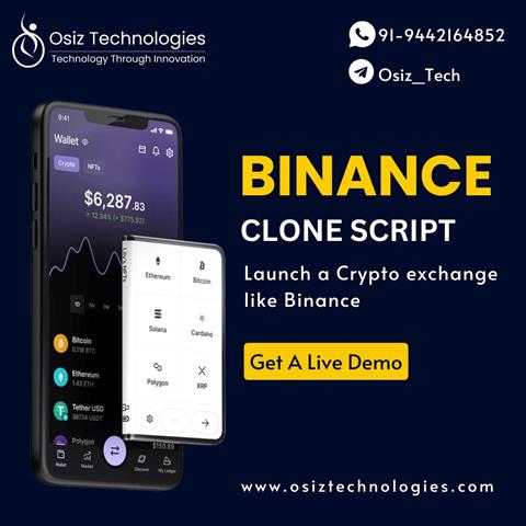 Binance Clone Script - Osiz image 1