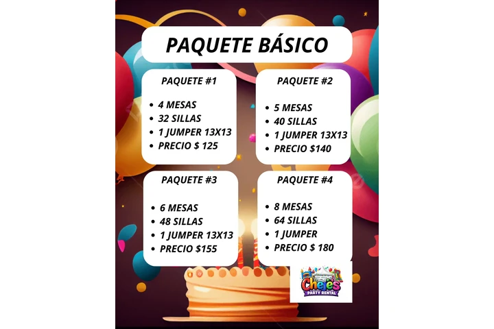 $1 : Renta de Sillas y mesas image 1