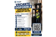 OPERADOR DE FORKLIFT DE PIE en Miami