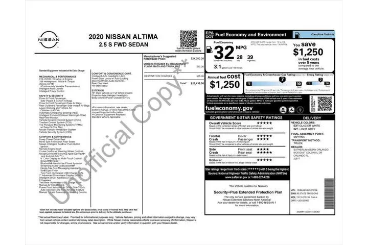 $13765 : Nissan Altima 2020 2.5 S 4dr image 3