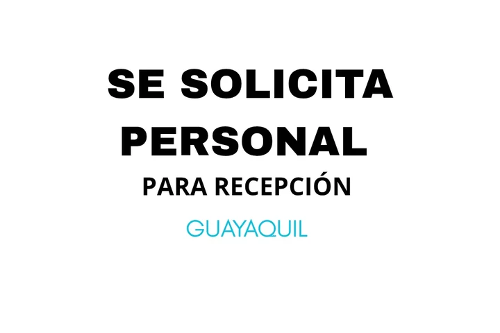 Se requiere personal/recepción image 1