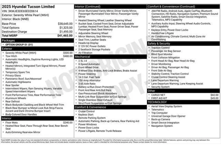 $34070 : Hyundai TUCSON 2025 Limited image 5