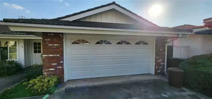 Garage door with top windows image 1