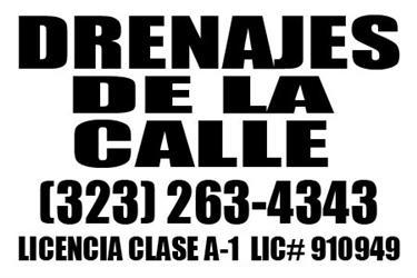 DRENAJES DE LA CALLE** LIC-A en Los Angeles