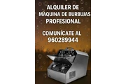 Alquiler Máquina de Burbujas en Lima