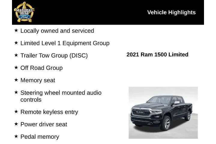 $36050 : Ram 1500 2021 4x4 Limited 4d image 2