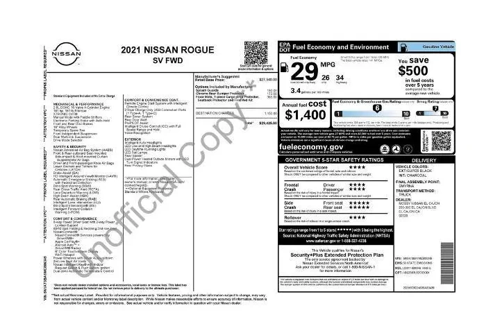 $21287 : Nissan Rogue 2021 SV 4dr Cro image 3