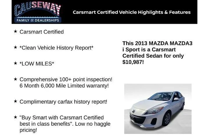 $10987 : Mazda Mazda3 2013 i Sport 4d image 2