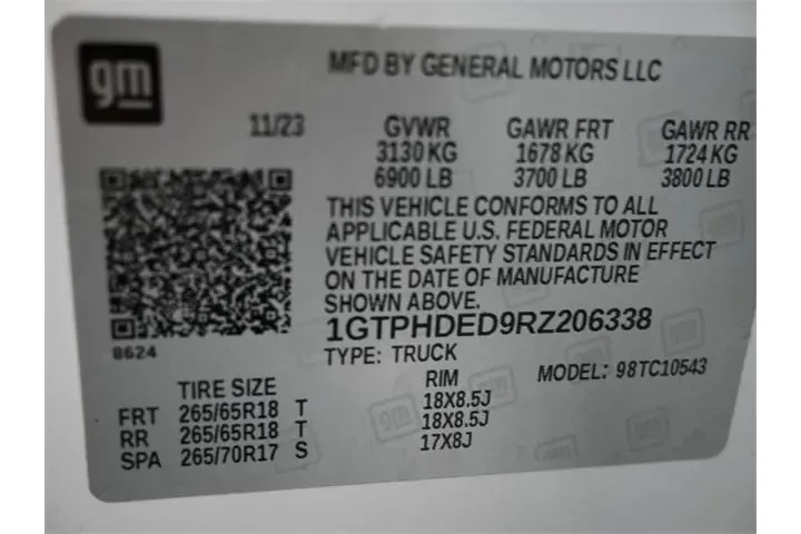 $37857 : GMC Sierra 1500 2024 4x2 SLT image 7