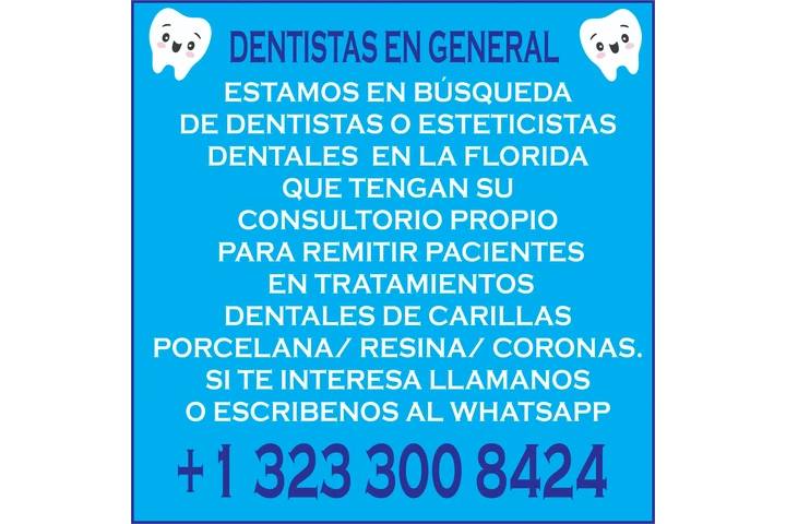 SE BUSCAN DENTISTAS EN GENERAL image 1