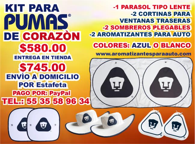 $1 : PARASOLES PARA AUTO pumas image 2