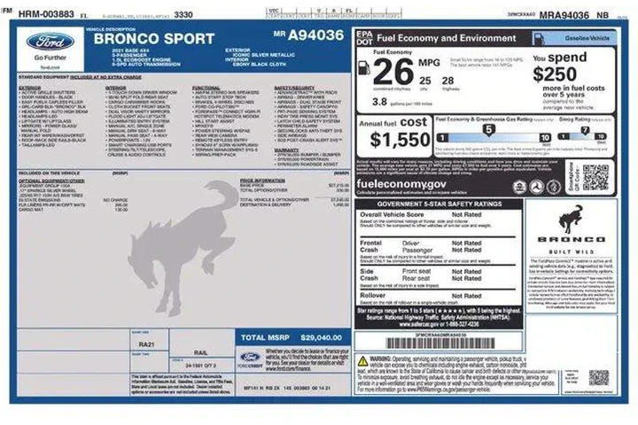 $20995 : Ford Bronco Sport 2021 AWD B image 9