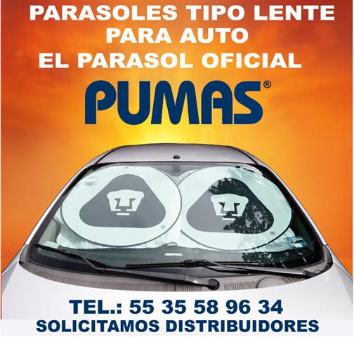 $1 : PARASOLES PARA AUTO pumas image 2