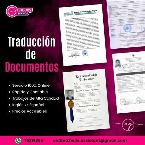 TRADUCCIÓN DE DOCUMENTOS image 1