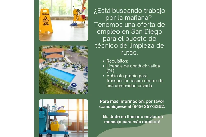 Trabajo de Limpieza (Mananas) image 1