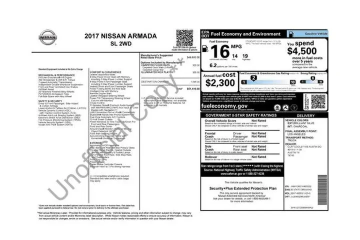 $14178 : Nissan Armada 2017 4x2 SV 4d image 7