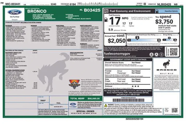 $37495 : Ford Bronco 2022 4x4 Base Ad image 7