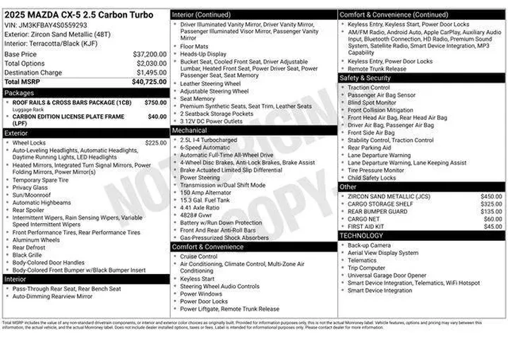 $32995 : Mazda CX-5 2025 AWD 2.5 Carb image 9