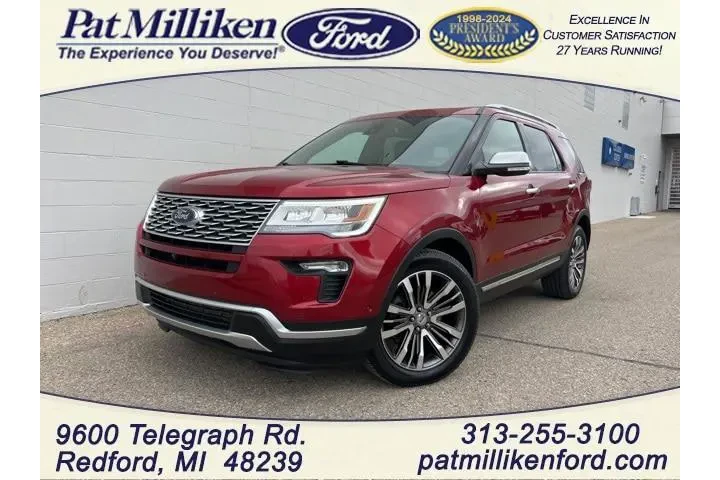 $19104 : Ford Explorer 2018 AWD Plati image 1