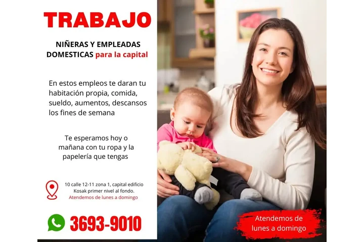 Contratación inmediata niñera image 1