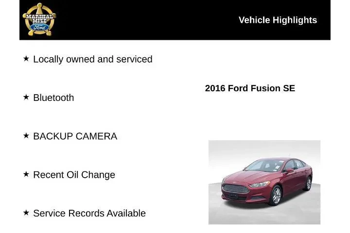 $12500 : Ford Fusion 2016 SE 4dr Seda image 2