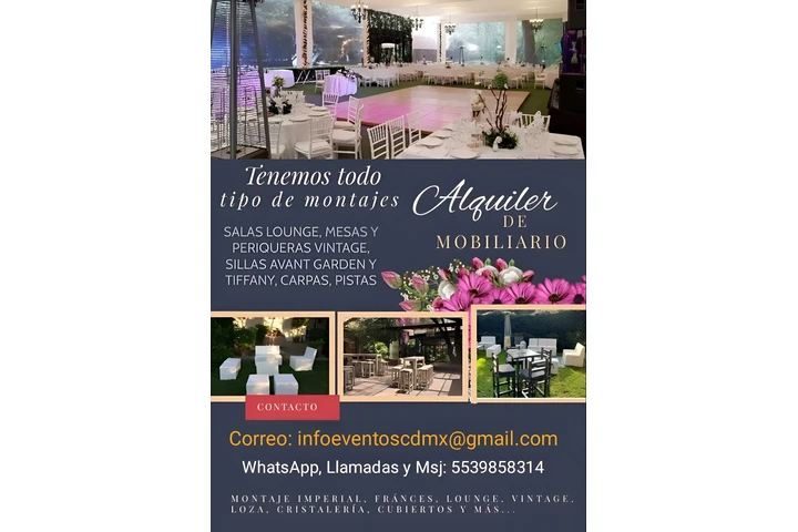 Renta de salas lounge y mesas image 1