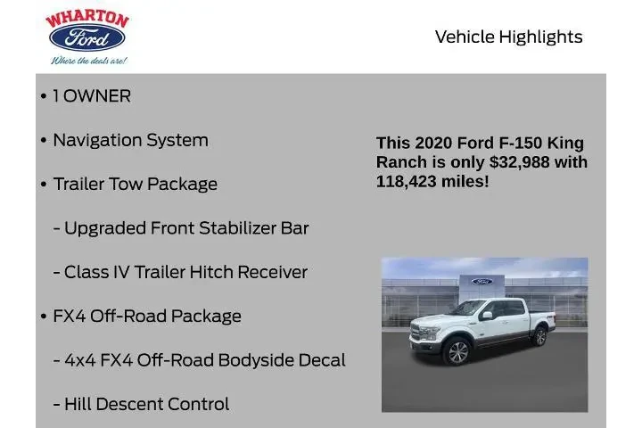 $32988 : Ford F-150 2020 4x4 Platinum image 5