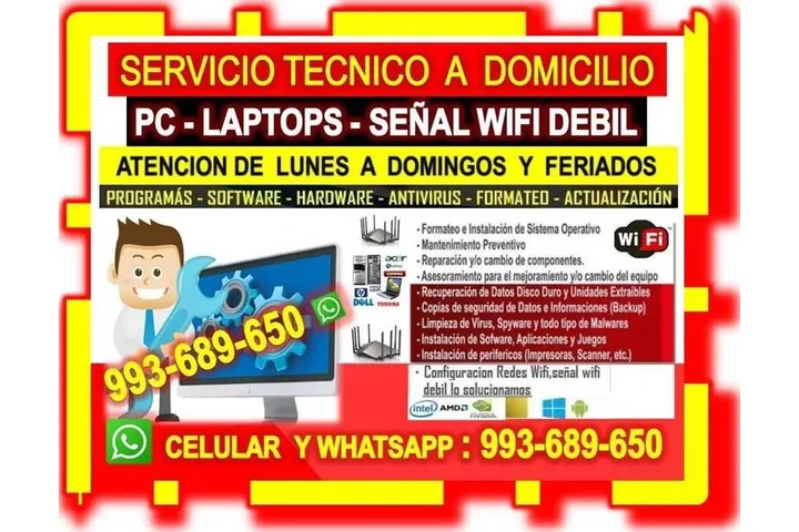 TECNICO PC INTERNET RED WIFI image 1