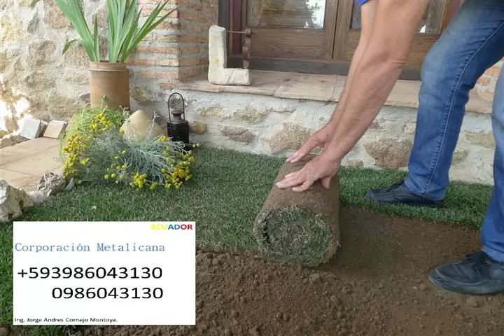 Instalación césped en Ecuador image 3