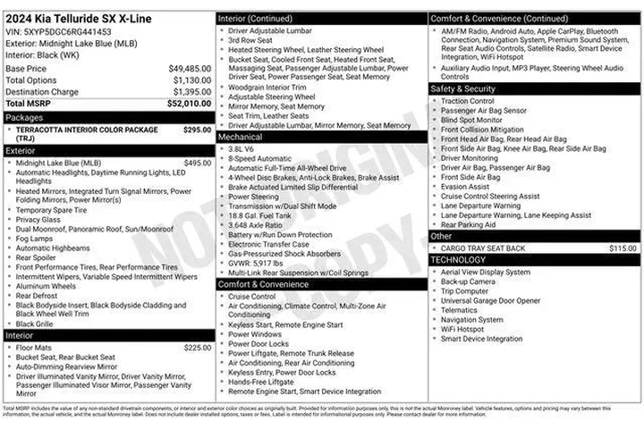 $33995 : Kia Telluride 2024 AWD SX X- image 7