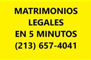MATRIMONIO LEGAL EN 5 MINUTOS en Los Angeles