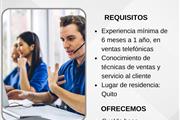 Ejecutivo de venta call center en Quito
