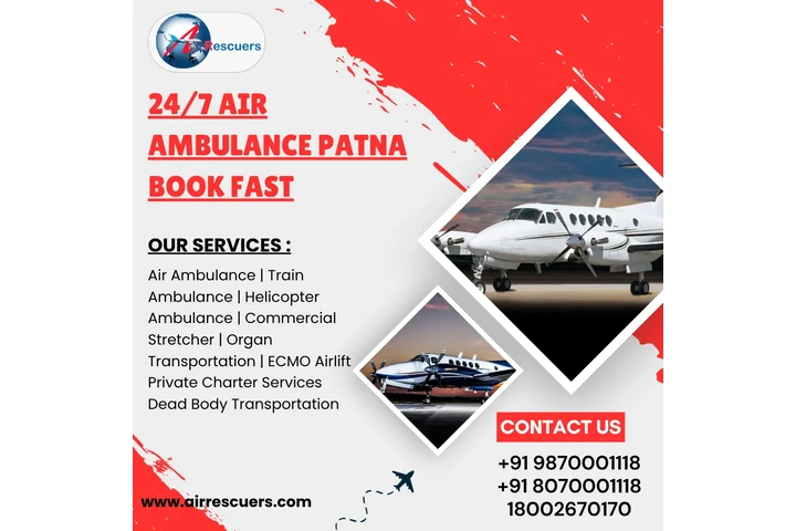24/7 Air Ambulance Patna | Boo image 1