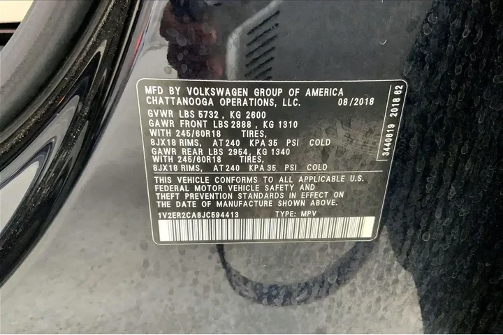 $12991 : Volkswagen Atlas 2018 V6 SEL image 8