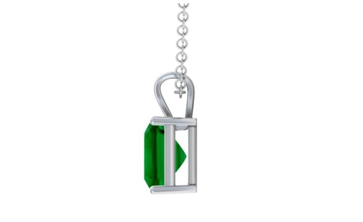 $8385 : Shop Emerald Solitaire Pendant image 1