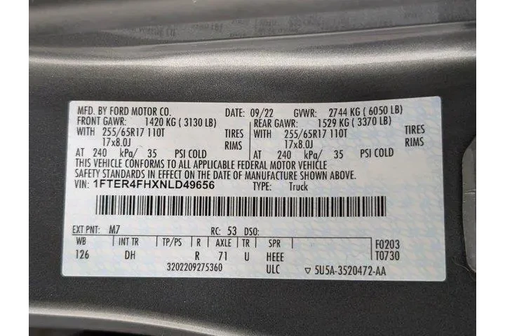 $28450 : Ford Ranger 2022 4x4 Lariat image 10