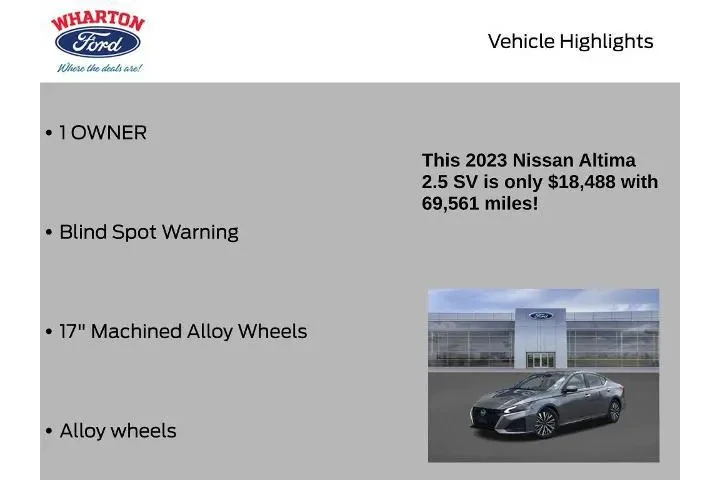 $16999 : Nissan Altima 2023 2.5 SV 4d image 5