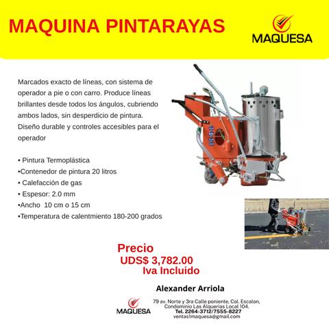 $3782 : Maquina marcadora Pinta Rayas image 1