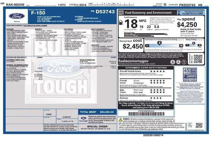 $38202 : Ford F-150 2023 4x4 XLT 4dr image 2